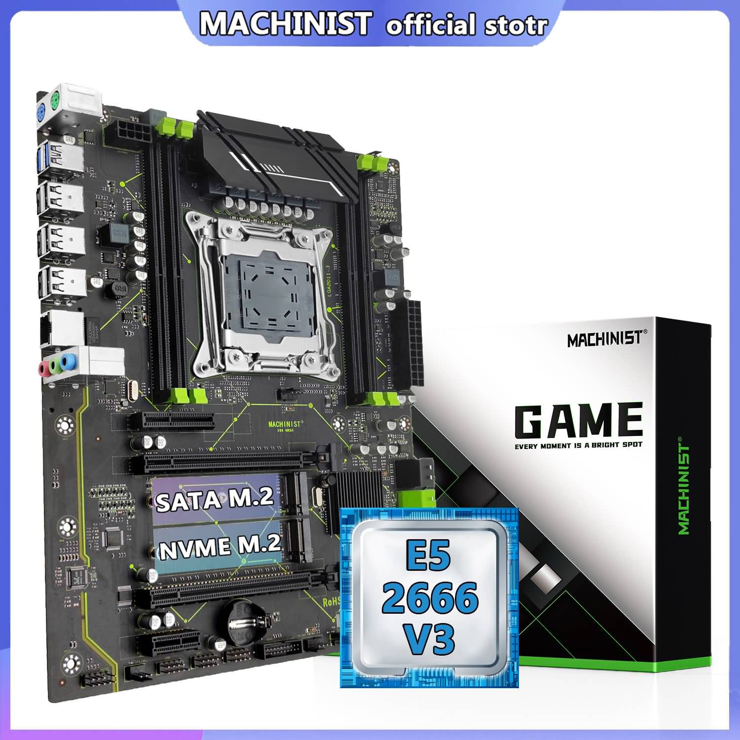 Buy Machinist Kit X99 Motherboard With Xeon E5 2666 V3 Cpu Online