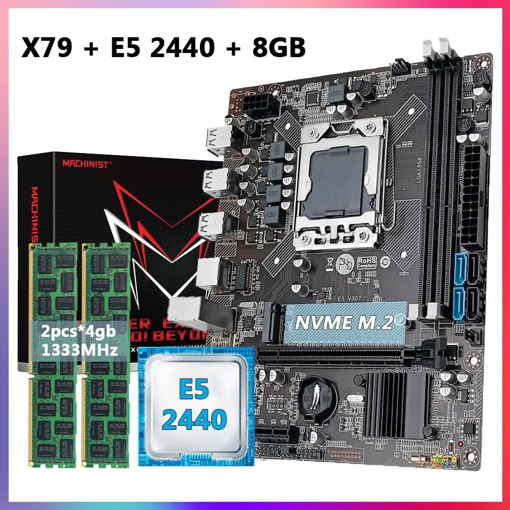 Machinist X79 Lga 1356 Motherboard With Intel Xeon E5 2440 Cpu 8gb 2pcs 4gb Ddr3 Ram Faqs